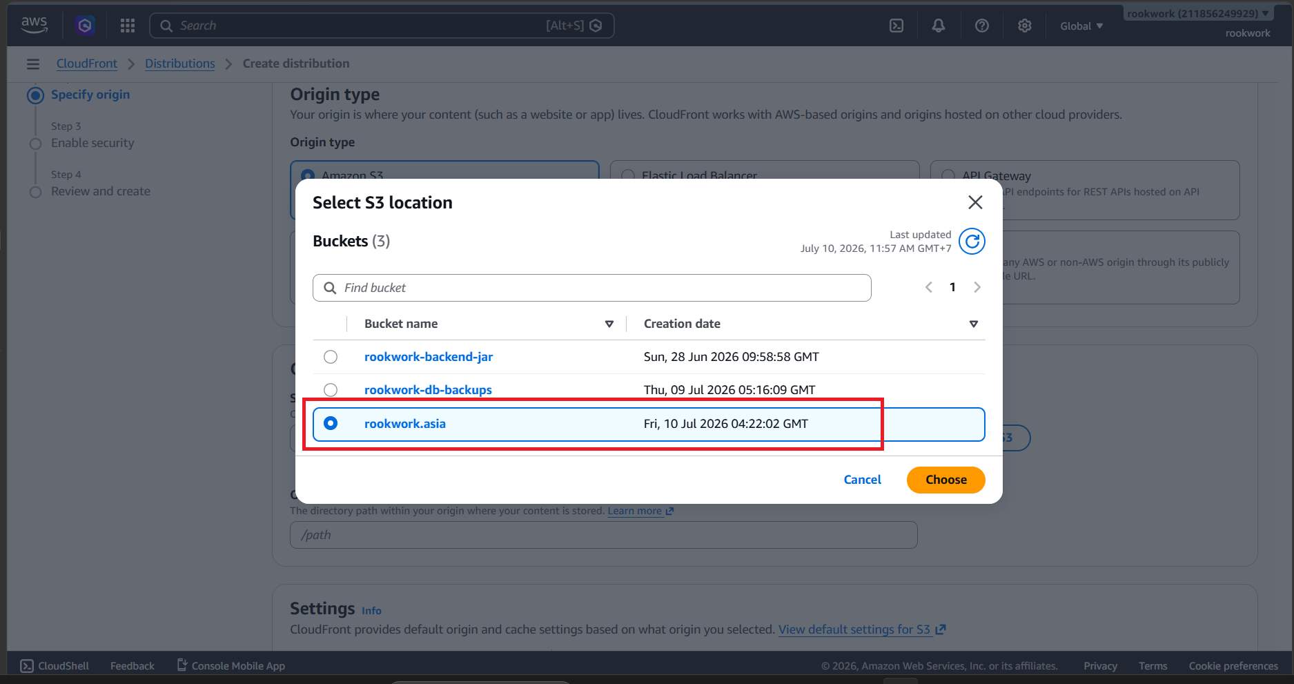 Configure Origin Access Control (OAC)